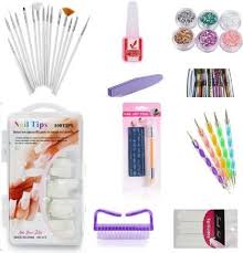 multicolor combo nail art kit set of 10