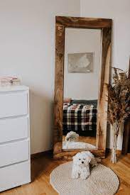 standing mirror wood framed mirror