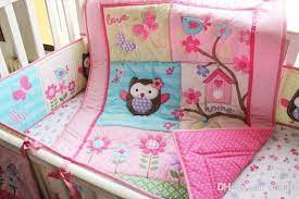 baby bedding set embroidery owl