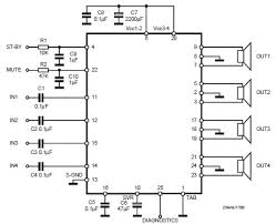 tda7381 car audio lifier circuit diagram