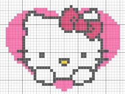 Valentines Hello Kitty Cross Stitch Chart Hello Kitty