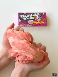 edible bubble gum slime teach beside me