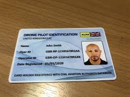 drone id card drone and model