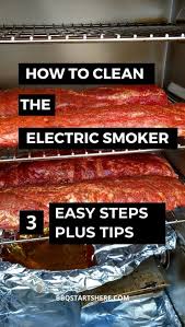 how to clean an electric smoker in 3