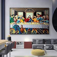 Last Supper Famous Canvas Painting Hd