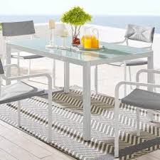 white round glass top patio table top
