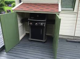 Bbq Grill Storage With Fully Concealed
