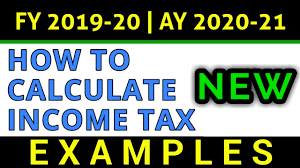 how to calculate income tax fy 2019 20