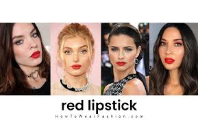 red lipstick howtowear fashion