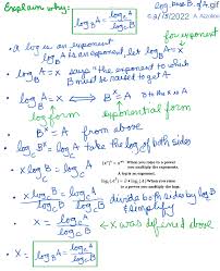 Laws Of Exponents Logs