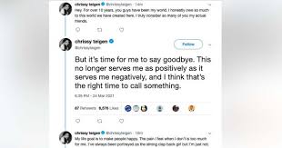 The model and tv personality, known for her engaging presence. Chrissy Teigen Deletes Her Twitter Account Due To Rampant Negativity Fatherly