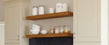 floating shelves add flexibility to