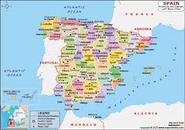 spain map hd map of the spain to free