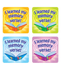 Stickers I Learned My Memory Verse