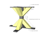 Pedestal table base diy