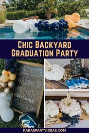 The grad party appetizers are undeniably delicious. Kara S Party Ideas Chic Backyard Graduation Party Kara S Party Ideas