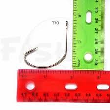 Details About Fish Wow 2x Kahle Hook Nickel Size 7 0 Wide Gap Select From Qty 10 20 50 100