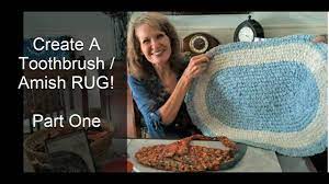 create a toothbrush amish knot rug
