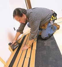 how to lay engineered wood floors