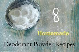 eight homemade deodorant powder recipes