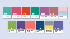 every pantone color of the year of the