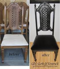Giy Goth It Yourself Dining Chair Revamp