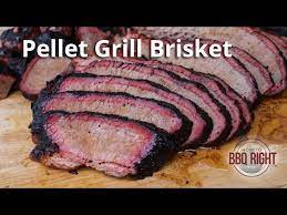 smoked brisket on pellet grill you