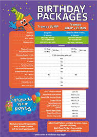birthday party packages tro