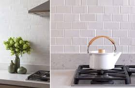 We love the fresh appeal of a white subway tile kitchen backsplash. 5 Favorites Textural White Tile Backsplashes Remodelista