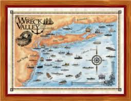 Ny Nj Shipwreck Chart Poster