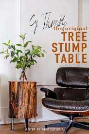 How To Make A Tree Stump Table Diy