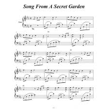 bản nhạc song from a secret garden