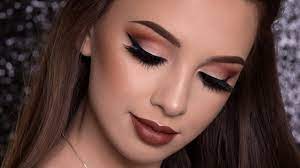 warm brown makeup tutorial fall