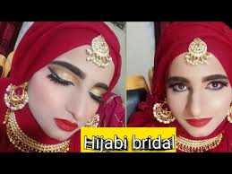 beautiful bridal makeup hijabi bridal