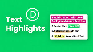 how to add text highlights accents