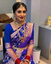 blue patola wedding wear banarasi silk