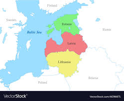 map of baltic states with borders the