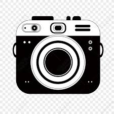 black and white digital camera clipart