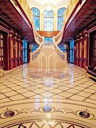 marble floor design for luxury mansion