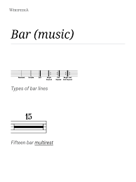 There are different types of bar lines!half barquarter barwhole bar and etc. Music Music Theory Classical Music
