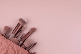 cosmetic lipstick makeup brush pink