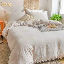 light taupe bedding cream grey
