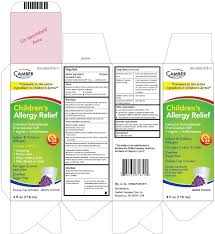 childrens allergy relief cetirizine