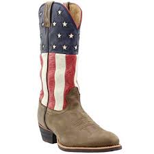 Twisted X Mens American Flag Western Cowboy Boot Round Toe Mwt0021