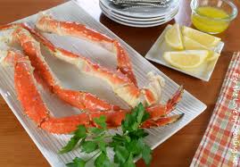 steamed king crab legs with garlic