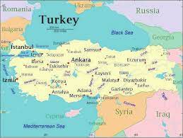 Turkey map by googlemaps engine: Map Of Turkey Http Pasinex Com Location Maps Download Scientific Diagram