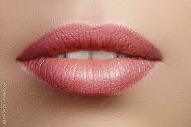 stockfoto closeup perfect natural lip