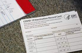 Sized to fit in a wallet when folded, the cards are brightly colored to stand out. California Offers Digital Record Of Coronavirus Vaccination