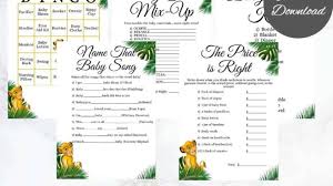 how to throw a lion king themed baby shower