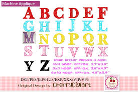 letters monograms alphabet applique